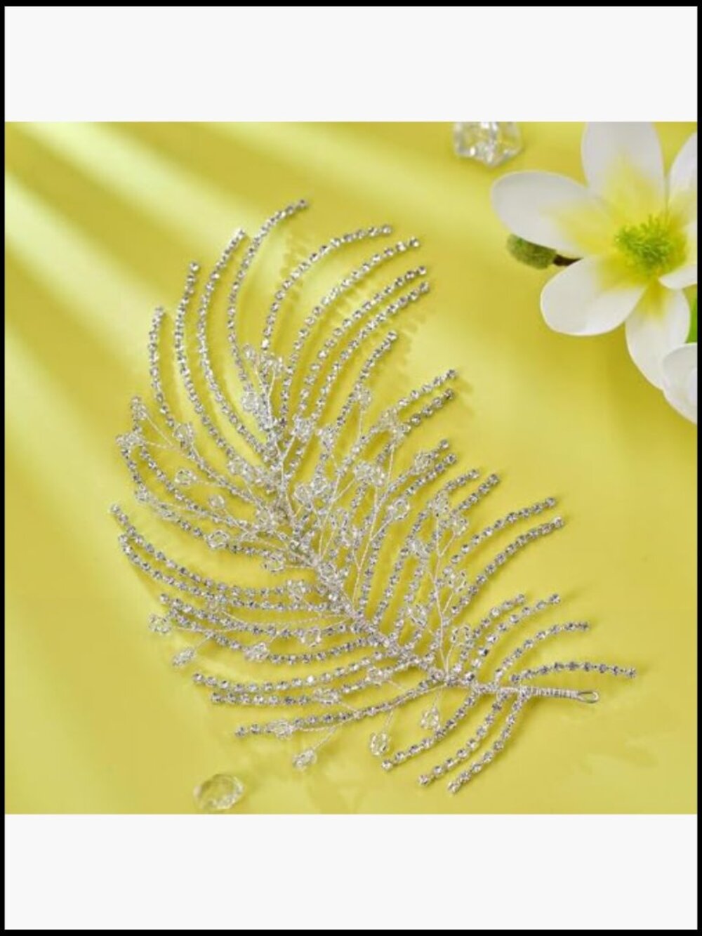 Crystal Bridal Headband Rhinestone Wedding Hair Accessory Bridesmaid Tiara - Picture 5 of 6